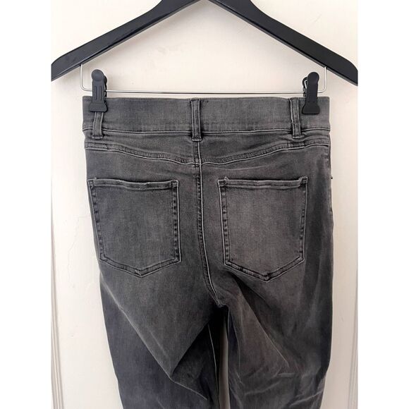 Spanx Womens Distressed Denim Skinny Pants Jeans Jeggings in Vintage Gray Small - Picture 5 of 10